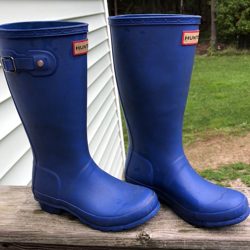 UC Hunter rain boots.